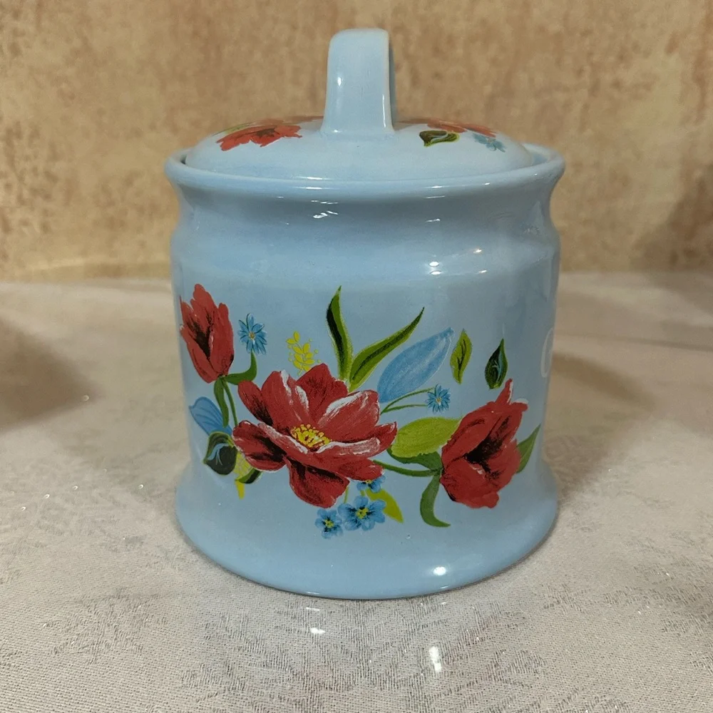 Pioneer Woman Spring Bouquet Garlic Keeper - Picture 3 of 5
